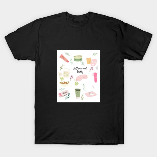 Self love and care T-Shirt by Ema jasmine